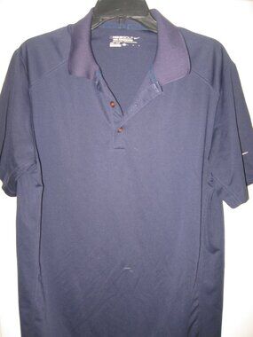 Nike Golf Tour Performance Dri-Fit Polo Shirt Men's Large Dark Blue